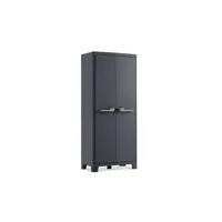 armoire de bureau keter armoire de rangement avec étagères moby gris graphite 182 cm