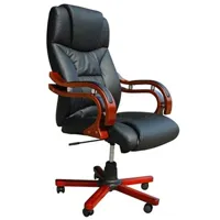 fauteuil de bureau helloshop26 fauteuil de bureau chaise siège noir ergonomique luxe classique bois