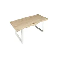 table basse the home deco factory - table basse industrielle en bois et métal forest