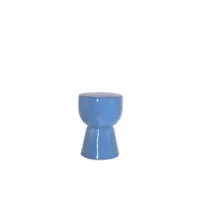 table d'appoint sklum table d'appoint ronde en céramique (ø32,5 cm) kaly bleu niagara 46 cm
