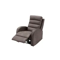 fauteuil de relaxation vente-unique fauteuil relax en tissu giorgia - marron