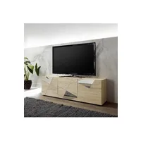 meubles tv home mania homemania support de télévision vittoria - blanc - 258 x 42 x 165 cm