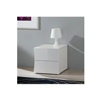 commode ahd amazing home design table de chevet design blanc brillant 2 tiroirs arco smart