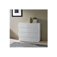 commode ahd amazing home design commode chambre 100cm design 4 tiroirs blanc brillant onda draw