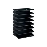 armoire de bureau durable durable module de classement business, 8 compartiments, noir noir