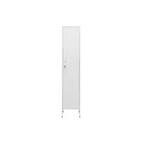 armoire de bureau vidaxl armoire à casiers blanc 35x46x180 cm acier