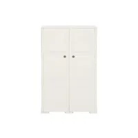 armoire de bureau vidaxl armoire plastique 79x43x125 cm design de bois blanc angora