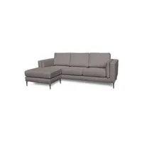 canapé d'angle samoa salon canapé tissu sheer angle gauche gris