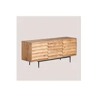 meubles tv sklum meuble tv en bois d'acacia petter brun acacia 61 cm