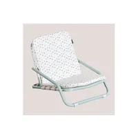 chaise sklum chaise de jardin pliable en aluminium cleita dots multicolor 52 cm