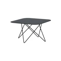 table basse venture home - table basse carré acier et verre tristar