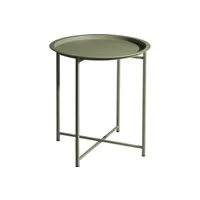 table d'appoint progarden table ronde 46,2x52,5 cm vert clair mat
