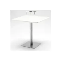 table basse ahd amazing home design table basse carrée 90x90 avec pied central pour bistro et bar horeca