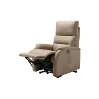 fauteuil de relaxation altobuy adria - fauteuil relax et releveur electrique sable -
