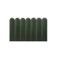tête de lit vente-unique panneaux muraux tête de lit - 210 cm - velours - vert - japi de pascal morabito