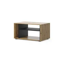 table basse bim furniture table basse auris 88 x 55 cm chêne artisan / noir mat