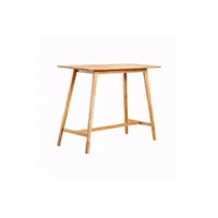 table haute sklum table haute rectangulaire en bois de kerhen 140 x 60 cm 105 - 106 cm
