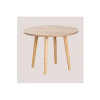 table d'appoint sklum table d'appoint en bois docc bois naturel 36,5 cm