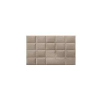 tête de lit vente-unique panneaux muraux tête de lit - 200 cm - velours - beige - bartel de pascal morabito
