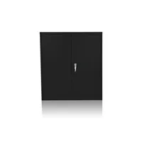 armoire de bureau hjh office armoire de classement color as 105 x 90 x 40 cm métal noir