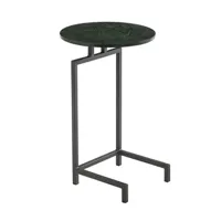 table d'appoint non renseigné table gigogne rond marbre vert noir olga d 41 cm