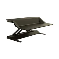 meubles tv fellowes lotus sit-stand workstation - pied - waterfall - pour écran lcd/équipement pc - acier - noir