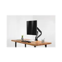 meubles tv digitus da-90395 - pied - bras doubles réglables - pour 2 écrans lcd - plastique, aluminium, acier - noir mat - taille d'écran : 15"-32" - support pour