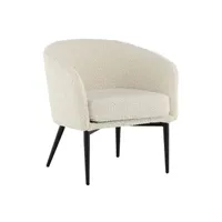 fauteuil de salon venture home - fauteuil en polyester fluffy