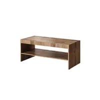 table basse bestmobilier come - table basse - bois - 120 cm - style contemporain - bois