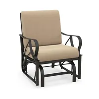 fauteuil de jardin giantex chaise à bascule de jardin 66.5 x 73 x 89 cm