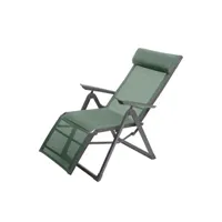 chaise longue - transat hesperide chaise longue decima hespéride vert olive/graphite - olive