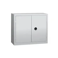 armoire de bureau pierre-henry - armoire monobloc industrielle 120 x 53 x 100 cm gris