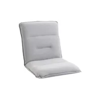 fauteuil de relaxation homcom fauteuil convertible fauteuil paresseux grand confort inclinaison dossier multipositions 90°-180° métal lin gris clair