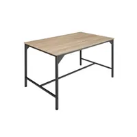 table à manger tectake table de salle à manger industrielle belfast 120x75x75cm - bois clair industriel, chêne sonoma