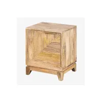 table de chevet sklum table de chevet en bois de manguier baty design bois naturel ?50,5 cm