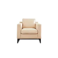 fauteuil de salon lisa design calliope - fauteuil - en tissu - pieds métal - beige