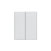 armoire loungitude armoire penderie felia avec portes coulissantes l150 x h200cm - blanc