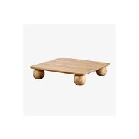 table d'appoint sklum table basse en bois de manguier anvers bois de mangue 29,5 cm