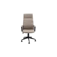 fauteuil de bureau kare design chaise de bureau labora haute taupe