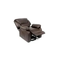 fauteuil de relaxation eco-de fauteuil de relaxation massant et chauffant - marron