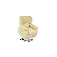 fauteuil de relaxation eco-de ecode fauteuil massage releveur chamonix, elévateur 160º, chauffage, programmes automatiques, massage, eco-8590up b (beige)