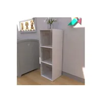 armoire form xl meuble 3 casiers plexi blanc
