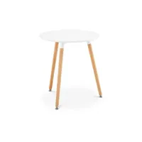 table à manger fromm & starck table - plateau rond - ø 60 cm - coloris blanc
