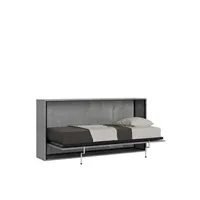 lit escamotable horizontal 1 couchage 85 kando avec matelas ciment -
