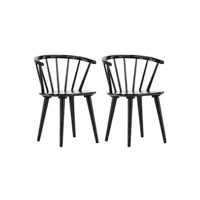chaise venture home - fauteuil en bois bobby noir