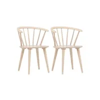 chaise venture home - fauteuil en bois bobby bois blanchi