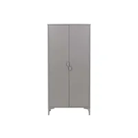 - armoire 2 portes en acier piring gris clair