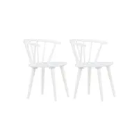 chaise venture home - fauteuil en bois bobby blanc