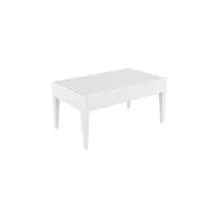 ensemble table et chaises de jardin resol table central ipanema 92x53 (miami 92x53) - - blancrotin injecté 920x530x450mm