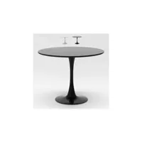 table de cuisine ahd amazing home design table ronde 80cm salle à manger bar cuisine design scandinave moderne tulip | couleur: noir